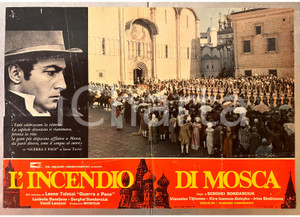 Materiale cinematografico d’epoca 1966 Sergej BONDARCIUK Guerra e pace L incendio di Mosca Fotobusta 1 1