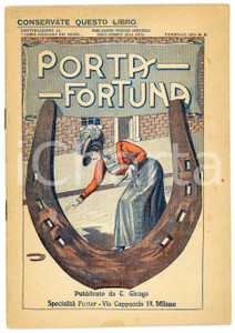 Materiale pubblicitario d’epoca 1910 MILANO Specialità FOSTER Conservate questo libro: porta fortuna  C. GIONGO 1