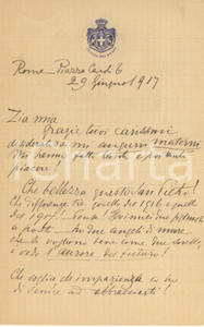 Autografo originale 1917 ROMA Lettera Pier Desiderio PASOLINI  Notizie di famiglia Autografo 2 1