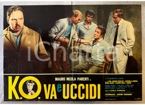 Materiale cinematografico d’epoca 1966 K.O. VA E UCCIDI Mauro Nicola PARENTI Lucretia LOVE Lobby card poster 2 1