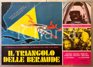 Materiale cinematografico d’epoca 1978 Il triangolo delle Bermude John  HUSTON Gloria GUIDA Fotobusta poster 1