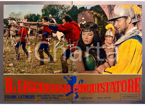 Materiale cinematografico d’epoca 1963 ELORRIETA Il leggendario conquistatore Frank LATIMORE Fotobusta poster 1