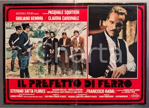 Materiale cinematografico d’epoca 1977 Pasquale SQUITIERI Il prefetto di ferro Giuliano GEMMA Fotobusta poster 1