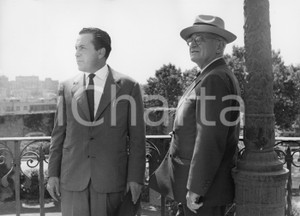 Fotografia d epoca originale 1958 GENOVA Harry TRUMAN in visita accompagnato dal marchese LERCARO Foto 1