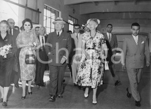 Fotografia d epoca originale 1958 GENOVA Arrivo ex presidente Harry TRUMAN con la moglie Elizabeth Foto 2 1