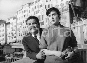 Fotografia d epoca originale 1958 CAMOGLI Folco LULLI Prima delle riprese PEZZO, CAPOPEZZO E CAPITANO Foto 1