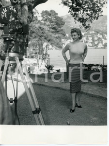 Fotografia d epoca originale 1956 RAPALLO Concorso di bellezza  Una miss in posa Foto 18x24 cm 1