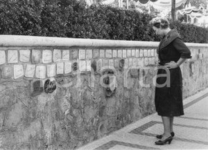 Fotografia d epoca originale 1959 ALASSIO Soprano Magda OLIVERO in vacanza  Ritratto  Foto 24x18 cm 1 1