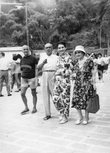 Fotografia d epoca originale 1959 PORTOFINO Maria CALLAS passeggia al porto  Foto vintage 18x24 cm 4 1