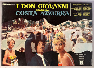 Materiale cinematografico d’epoca 1962 I Don Giovanni della Costa Azzurra Annette STROYBERG  Fotobusta poster 1