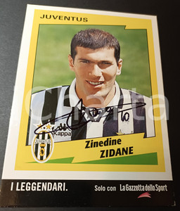 Autografo originale 2009 Zinedine ZIDANE Autografo originale su cartolina pubblicitaria 1 Autografo originale 2009 Zinedine ZIDANE Autografo originale su cartolina pubblicitaria 1