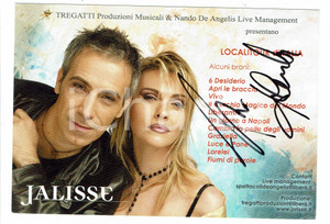 Autografo originale 2000ca JALISSE Autografi originali su promocard 1 Autografo originale 2000ca JALISSE Autografi originali su promocard 1