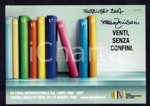 Autografo originale 2007 Sergio ZANIBONI Autografo originale su cartolina pubblicitaria 1