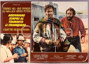 Materiale cinematografico d’epoca 1968 Bud SPENCER Terence HILL I quattro dell Ave Maria  Fotobusta WESTERN 2 1