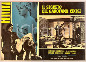 Materiale cinematografico d’epoca 1964 Dominique BOSCHERO Brad HARRIS Il segreto del garofano cinese Fotobusta 1 1
