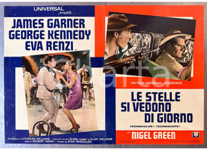 Materiale cinematografico d’epoca 1968 James GARNER Eva RENZI Le stelle si vedono di giorno  Fotobusta 1