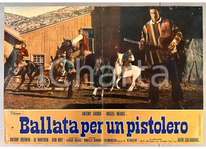 Materiale cinematografico d’epoca 1967 Anthony GHIDRA Angelo INFANTI Ballata per un pistolero Fotobusta WESTERN 1