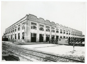 Fotografia d epoca originale 1930 ca MILANO  GRECO Deposito locomotive  Nuove officine di riparazione FOTO 1