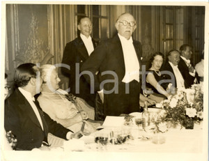Fotografia d epoca originale 1935 ca LONDON James Henry THOMAS Segretario di Stato a una cena di gala Foto 1
