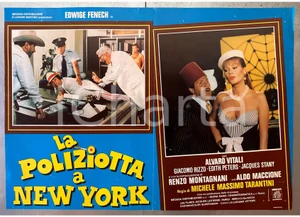 Materiale cinematografico d’epoca 1981 Edwige FENECH Alvaro VITALI La poliziotta a New York Fotobusta poster 1