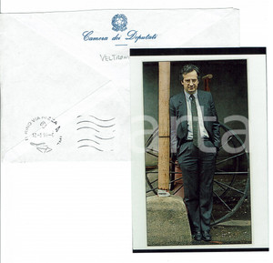 Autografo originale 1996 Walter VELTRONI  Autografo originale su retro di fotografia 1