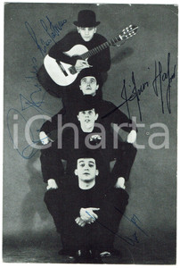 Autografo originale 1970ca I GUFI quattro autografi originali su cartoncino d’epoca 1