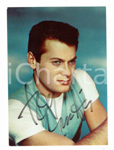 Autografo originale 1965ca Tony CURTIS Autografo originale su cartolina d’epoca 1