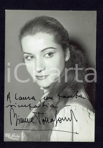 Autografo originale 1950ca Bianca TOCCAFONDI Autografo originale su fotografia d’epoca 1