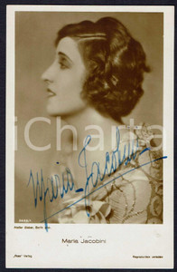 Autografo originale 1940ca Maria JACOBINI Autografo originale su cartolina d’epoca 1