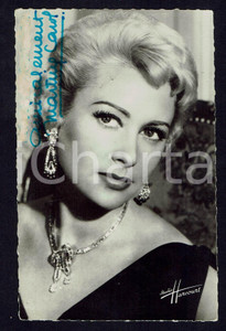 Autografo originale 1955ca Martine CAROL Autografo originale su fotografia d’epoca 1
