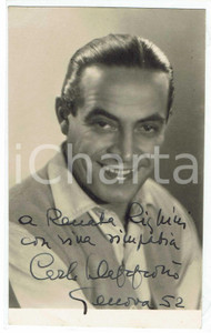 Autografo originale 1952 Carlo DAPPORTO Autografo originale su fotografia 1 Autografo originale 1952 Carlo DAPPORTO Autografo originale su fotografia 1