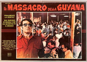Materiale cinematografico d’epoca 1979 René CARDONA jr Il massacro della Guyana Stuart WHITMAN Fotobusta poster 1