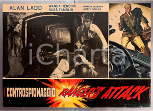 Materiale cinematografico d’epoca 1950 Alan LADD Wanda HENDRIX Russ TAMBLIN La spia del lago  Fotobusta poster 1