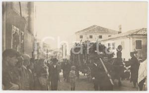 Fotografia d epoca originale 1917 ESTE PD Funerali di Francesco MARNONI  Corteo  Foto 14x9 1