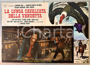 Materiale cinematografico d’epoca 1972 Richard HARRISON La lunga cavalcata della vendetta  Fotobusta WESTERN 1