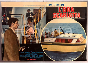 Materiale cinematografico d’epoca 1956 1966 Michael CURTIZ L ora scarlatta  Tom TRYON  Fotobusta 1