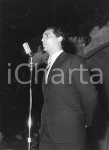 Fotografia d epoca originale 1958 LIDO DI GENOVA Vittorio GASSMAN alla festa per i 50 anni  Foto RARA 1 1