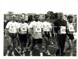 Fotografia d epoca originale 1993 GENOVA Competizione podistica Fotografia VINTAGE 24x18 cm 1