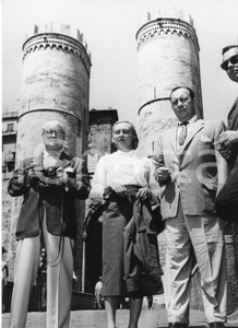 Fotografia d epoca originale 1955 GENOVA Visita di Robert WAGNER sindaco di New York  Foto 18x24 cm 1 1
