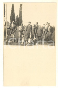 Fotografia d epoca originale 1926 Area di UDINE  Studenti del corso per geometri Foto Manlio LISO 8x13 1 1