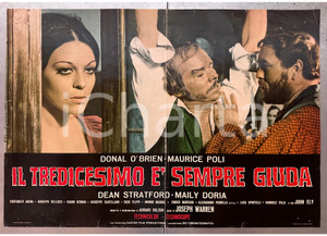 Materiale cinematografico d’epoca 1971 Donal O BRIEN Maurice POLI Il tredicesimo è sempre Giuda Fotobusta poster 1