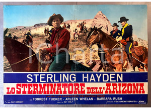 Materiale cinematografico d’epoca 1952 Sterling HAYDEN La cavalcata dei diavoli rossi Fotobusta poster WESTERN 5 1