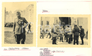 Fotografia d epoca originale 1941 WW2 TRAU  DALMAZIA ITALIANA Ufficiali delle truppe di occupazione Foto 1