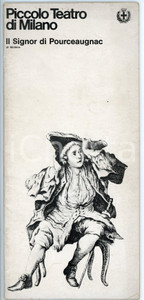 Materiale pubblicitario d’epoca 1964 MILANO Piccolo Teatro SIGNOR DI POURCEAUGNAC di Eduardo DE FILIPPO 1
