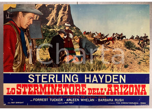 Materiale cinematografico d’epoca 1952 Sterling HAYDEN La cavalcata dei diavoli rossi  Fotobusta WESTERN 4 1