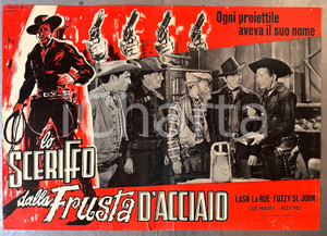 Materiale cinematografico d’epoca 1951 1963 Lash LA RUE Lo sceriffo dalla frusta d acciaio  Fotobusta poster 1