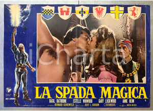 Materiale cinematografico d’epoca 1962 Bert I. GORDON La spada magica Basil RATHBONE Estelle WINWOOD  Fotobusta 1
