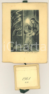 Oggetto da collezione cartaceo 1941 MILANO Istituto G. SALVADORI Figlie dei carcerati  Calendario da parete 1 Oggetto da collezione cartaceo 1941 MILANO Istituto G. SALVADORI Figlie dei carcerati  Calendario da parete 1