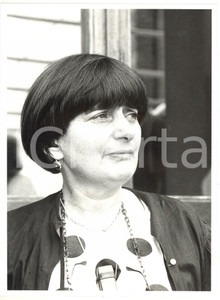 Fotografia d epoca originale 1985 VENEZIA Mostra del Cinema  Ritratto  di Agnès VARDA 4 Foto 18x24 cm 1