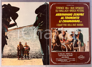 Materiale cinematografico d’epoca 1968 Bud SPENCER Terence HILL I quattro dell Ave Maria Fotobusta WESTERN 1